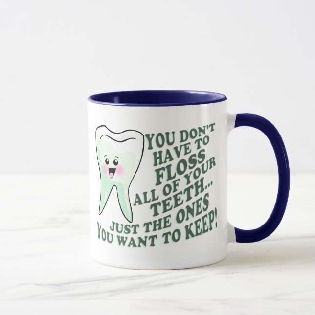 Tasse Humour d'hygiéniste dentaire de dentiste (Droite)