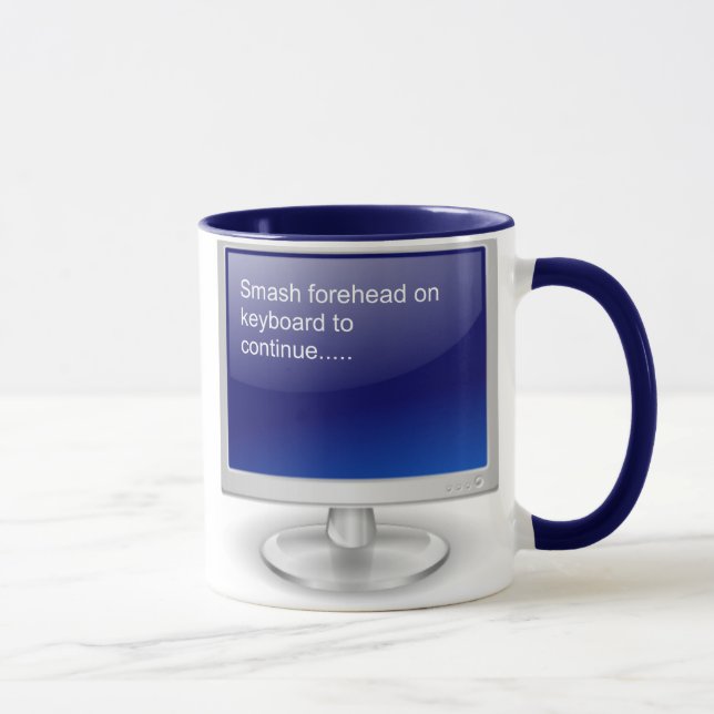 Tasse Humour II d'ordinateur (Droite)