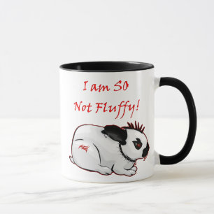 Tasse Humour punk non pelucheux de lapin de Goth