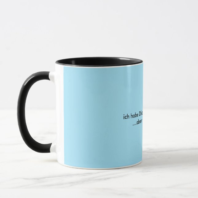 Tasse Humour texte allemand (Gauche)
