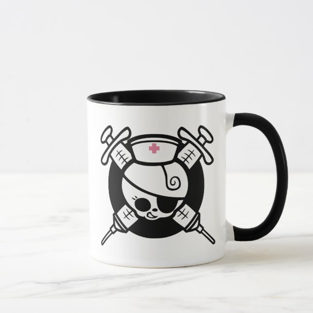 Tasse Hypos de pirate et de croix d'infirmière (Droite)