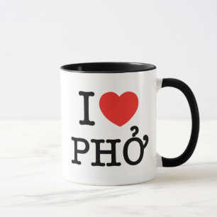 Tasse I Heart (Amour) Pho
