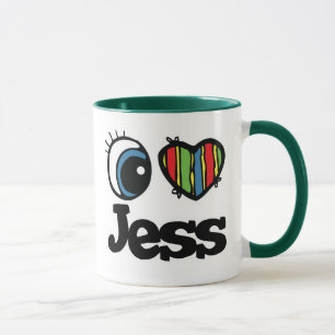 Tasse I Heart (Love) Jess