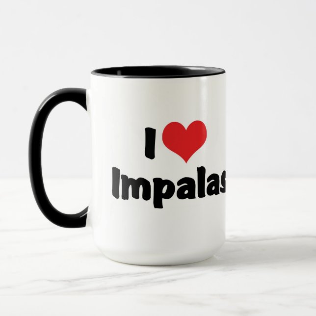 Tasse I Love Heart Impalas (Gauche)