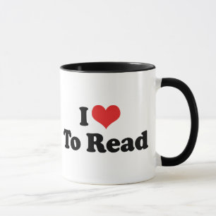 Tasse I Love Heart To Read - Book Lover