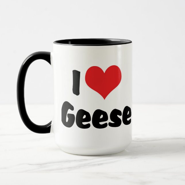 Tasse I Love Oies du Coeur - Oies de l'Oie (Gauche)