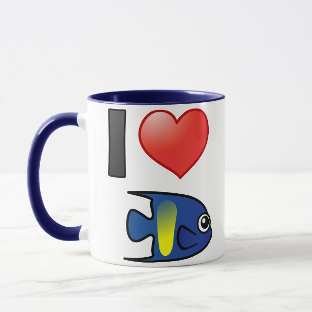 Tasse I Love Yellowbar Angelfish (Gauche)
