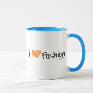 Tasse I orange de mode de coeur