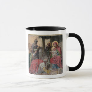 Tasse icongraphie orthodoxe serbe à l'église de Valjevo.