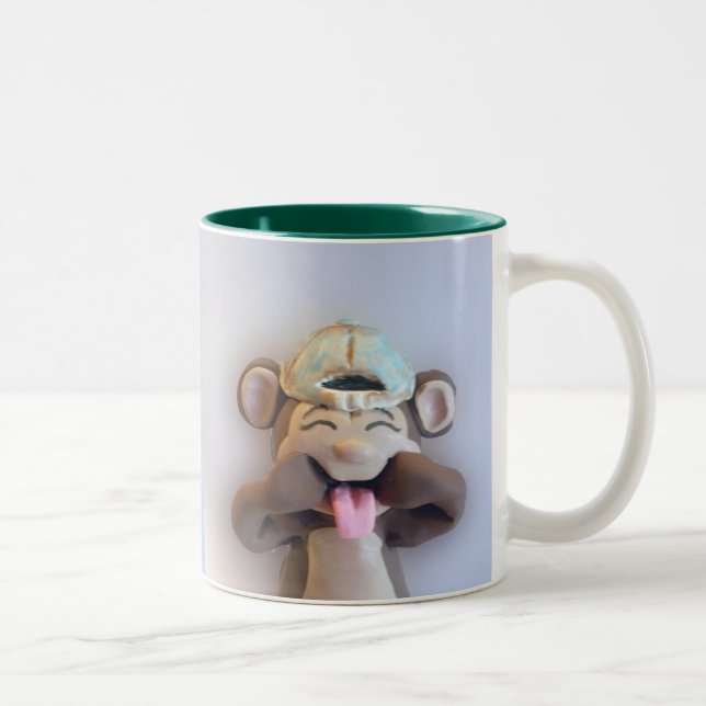 Tasse idiote de singe (Droit)