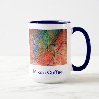 Tasse Iguane observé par rouge