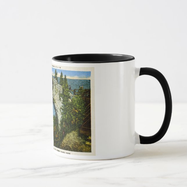 Tasse Île de Mackinac de roche de voûte, Michigan (Droite)