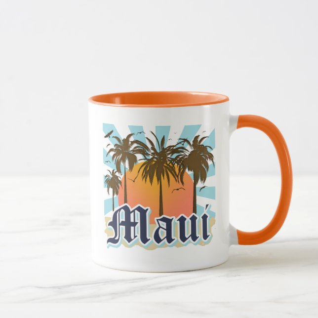 Tasse Île de souvenir de Maui Hawaï (Droite)