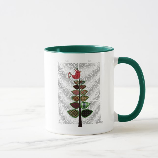 Tasse Illustration de l'arbre de Tartan (Droite)