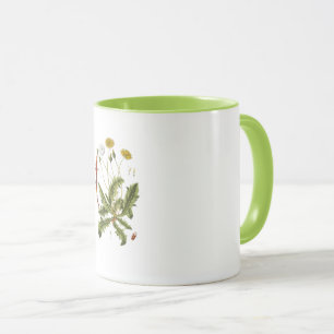 Tasse Illustration de pissenlit vintage