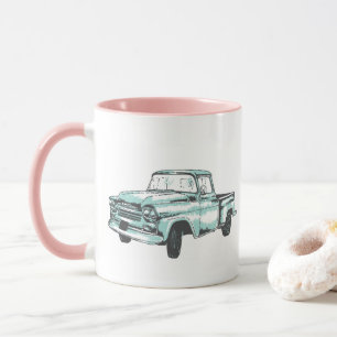 Tasse Illustration vintage de camion