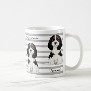 Tasse illustrée cavalière d'épagneul du Roi