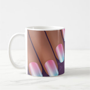 Tasse illustrée de manucure