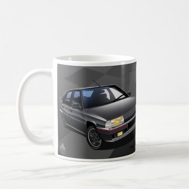 Tasse illustrée par 16V de Citroen BX GTI (Gauche)