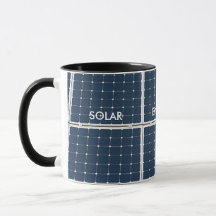 Tasse Image amusante d'un panneau solaire