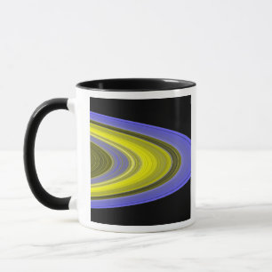 Tasse image de Faux-couleur des anneaux de Saturn