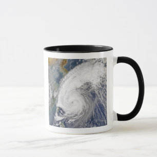 Tasse Image satellite d'un typhon