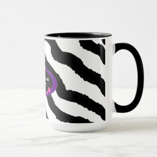 Tasse Impression fourrure de zèbre pour 60e anniversaire