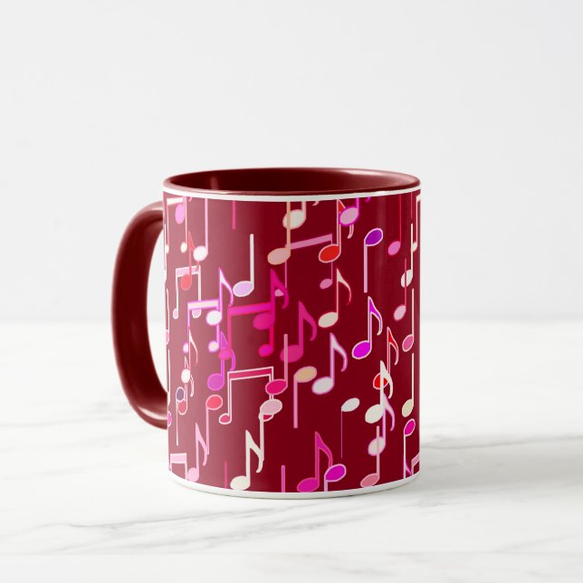 Tasse Impression musicale - bordeaux, multi (Devant gauche)