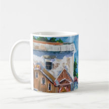 Tasse Impressionniste Rue de Ville Ensoleillée | E