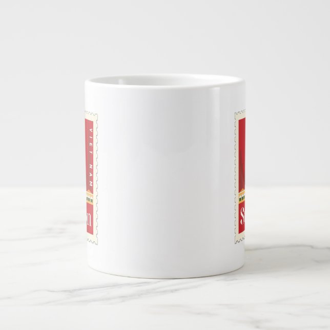 Tasse imprimée du timbre Saïgonais vietnamien (Devant)