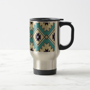 Tasse indigène de voyage de motif de chef
