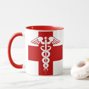 Tasse Infirmière Caduceus