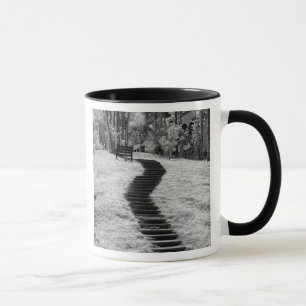 Tasse Infrarouge d'arbres bâtiments et sentiers à Las