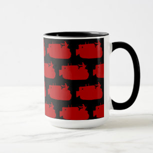 Tasse Ingénieur d'exploitation du bulldozer vintage REd 