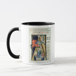Tasse Initiale "A" de Historiated dépeignant Daniel