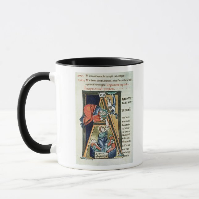 Tasse Initiale "A" de Historiated dépeignant Daniel (Gauche)