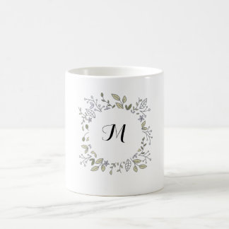Tasse initiale florale
