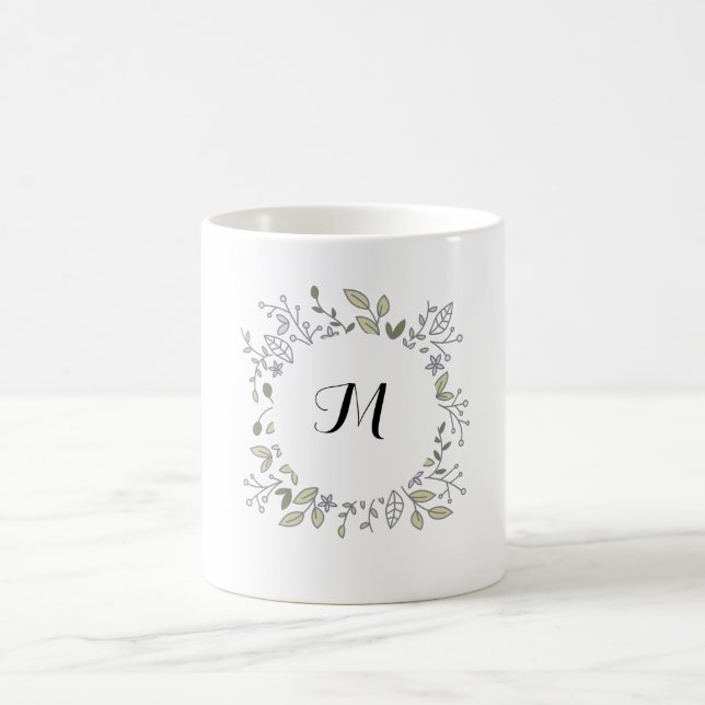 Tasse initiale florale (Centre)