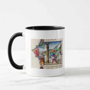 Tasse Initiale 'L de Historiated