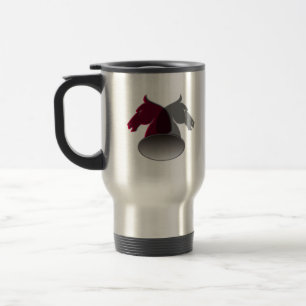 Tasse inoxydable de voyage de chevaliers
