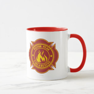 Tasse Insigne de feu et de Secourt de Piston Peak