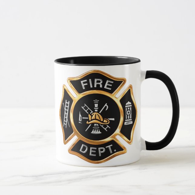 Tasse Insigne Gold du service d'incendie (Droite)
