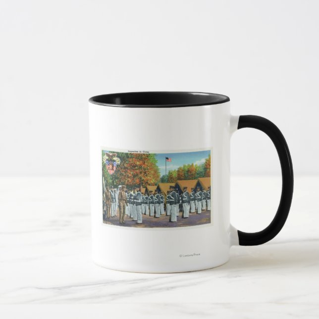 Tasse Inspection au camp, Soldats en formation (Droite)