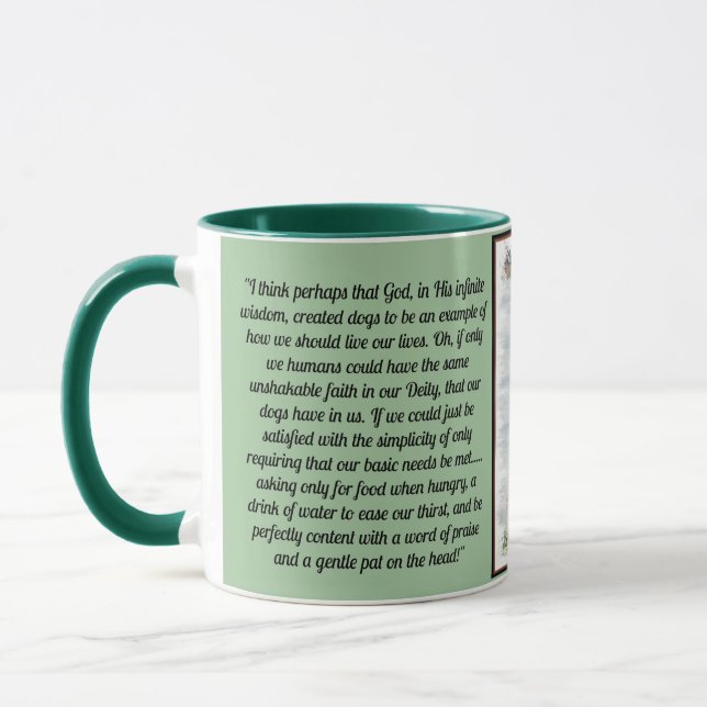 Tasse Inspiration de foi inébranlable (Gauche)