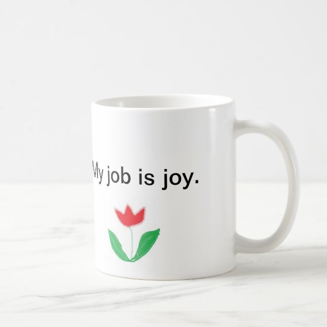 Tasse inspirée - joie avec la fleur (Droite)