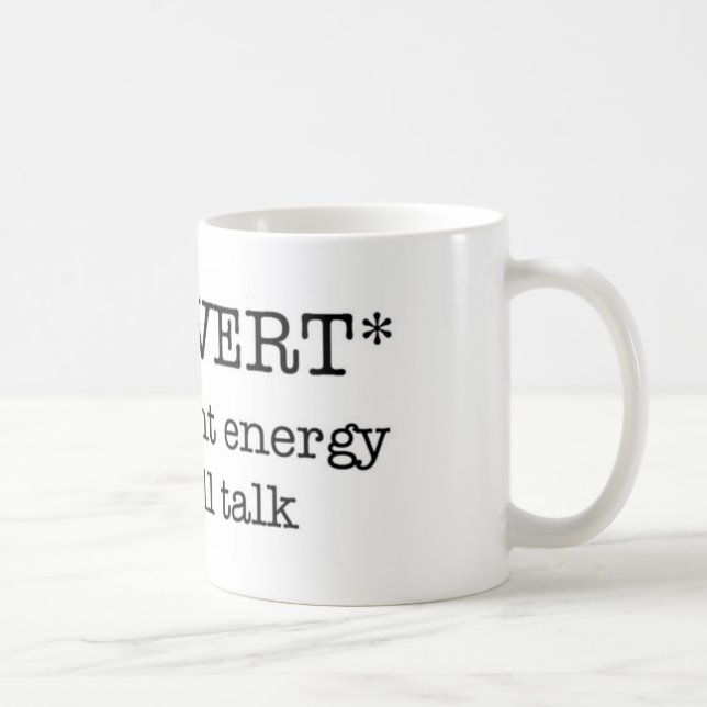 Tasse insuffisante INTROVERTIE d'énergie (Droite)