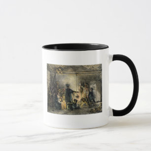 Tasse Intérieur de la hutte d'un mineur de charbon