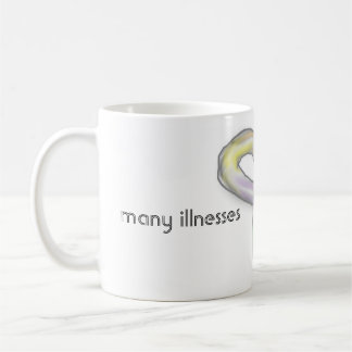 Tasse invisible de ruban de conscience de beaucoup