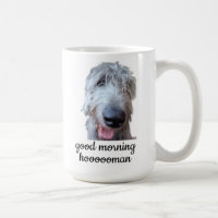 Tasse Irish Wolfhound – Bonjour Hoooooumain