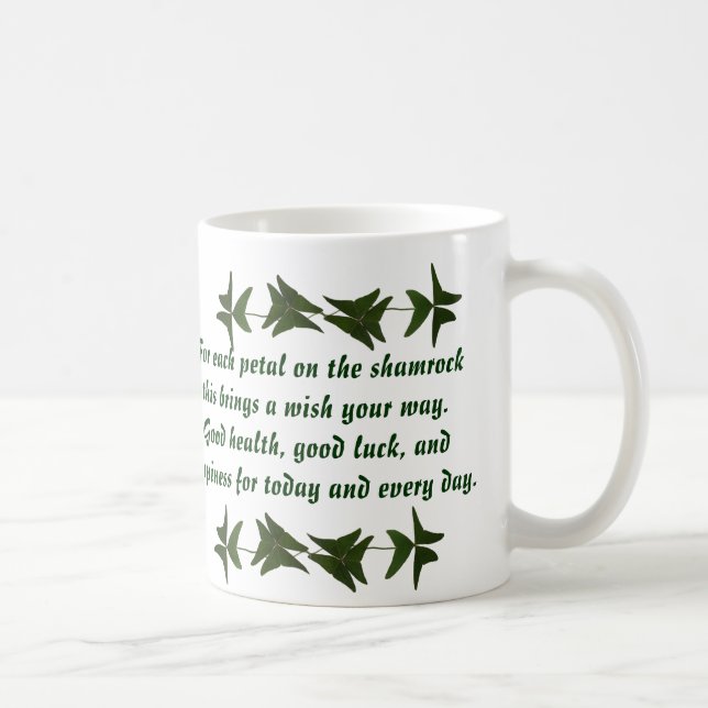 Tasse irlandaise de bénédiction de bonnes santés (Droite)